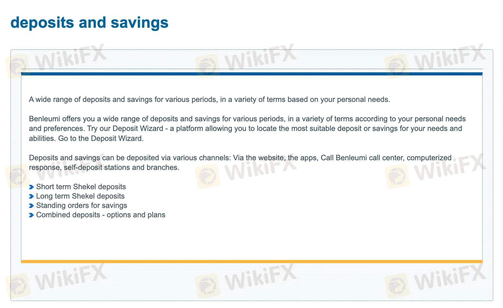 Deposit & Withdrawal