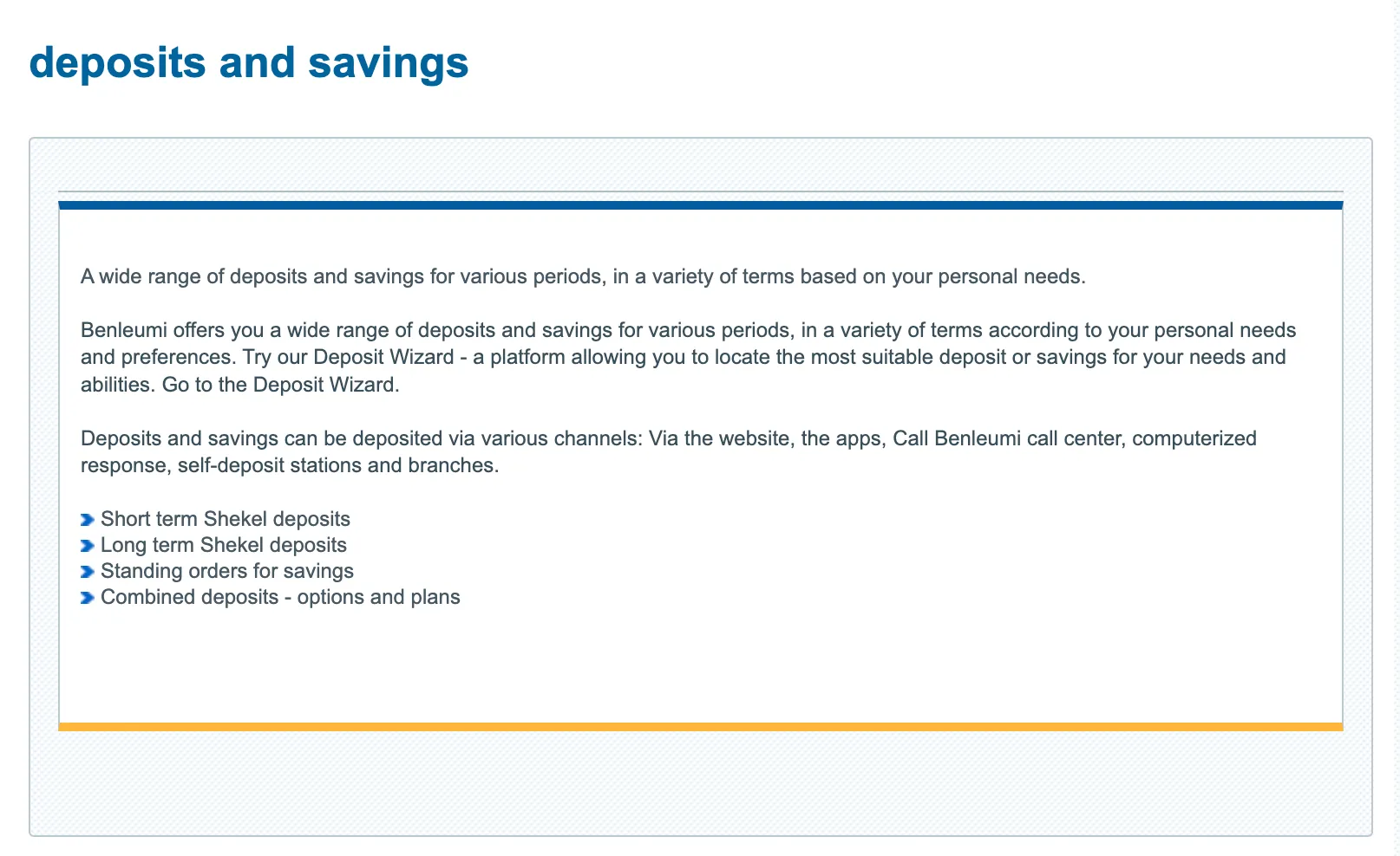 Deposit & Withdrawal