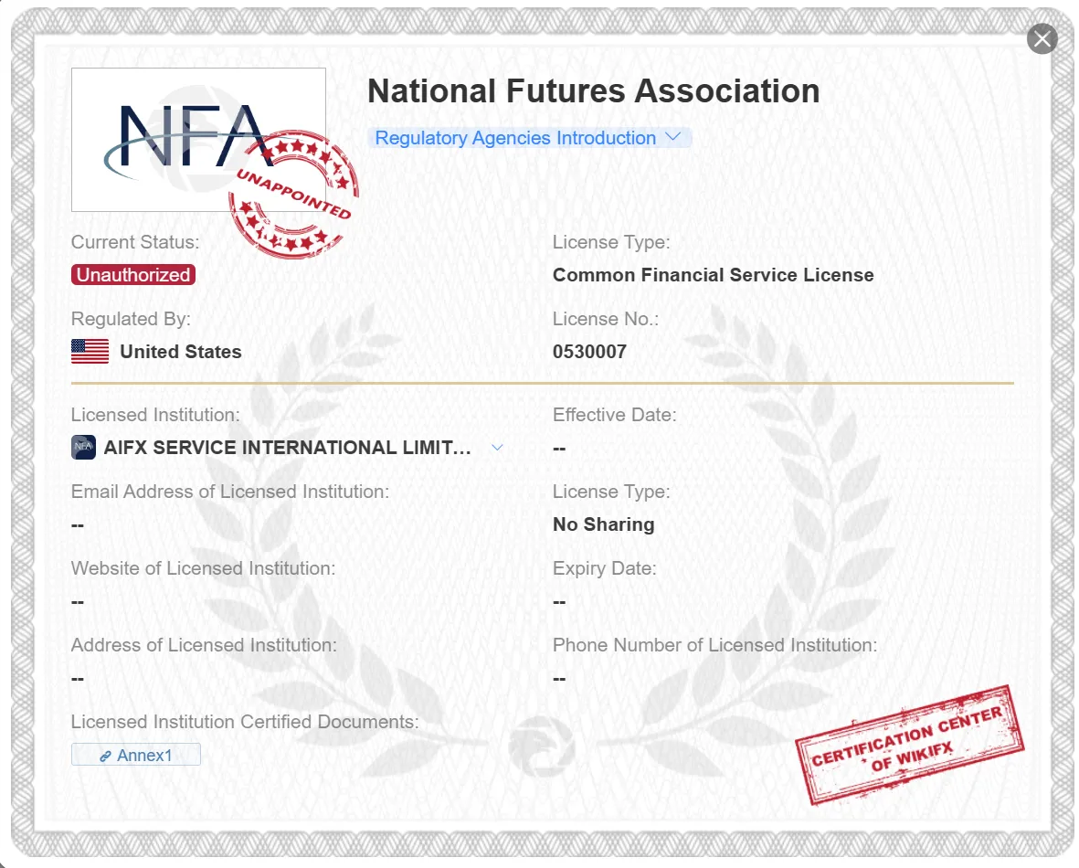 unauthorized NFA license