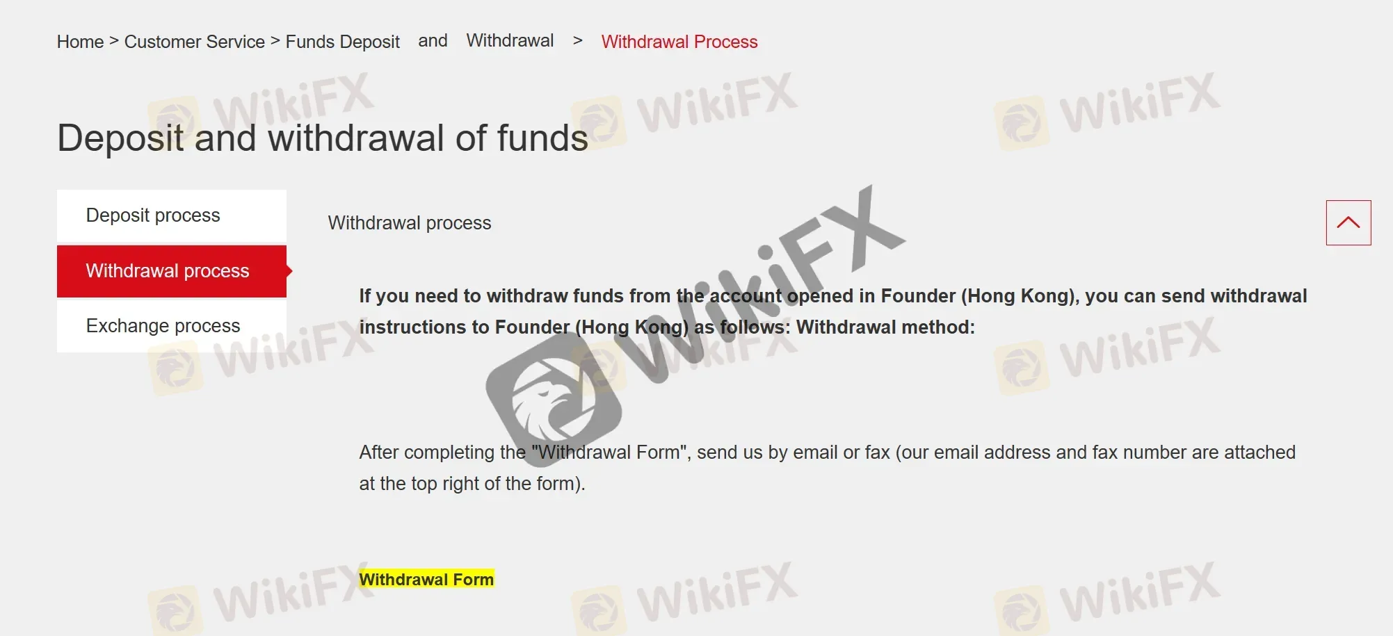 Deposits & Withdrawals details Deposits & Withdrawals details