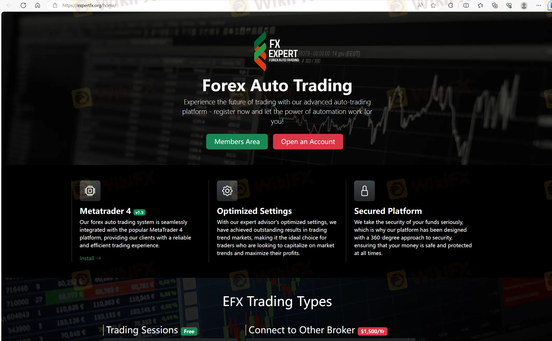 ExpertFX's home page