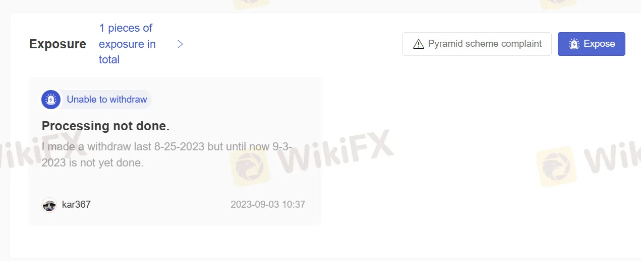 User Exposure on WikiFX