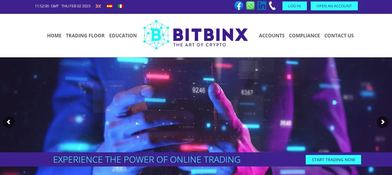 Overview of Bitbinx Overview of Bitbinx