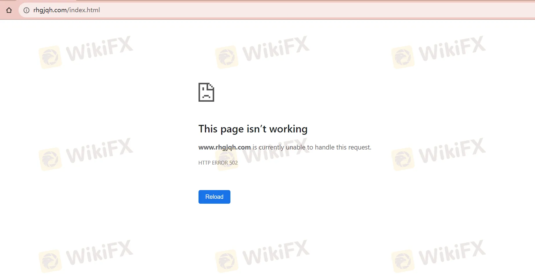 Unavailable Official Website