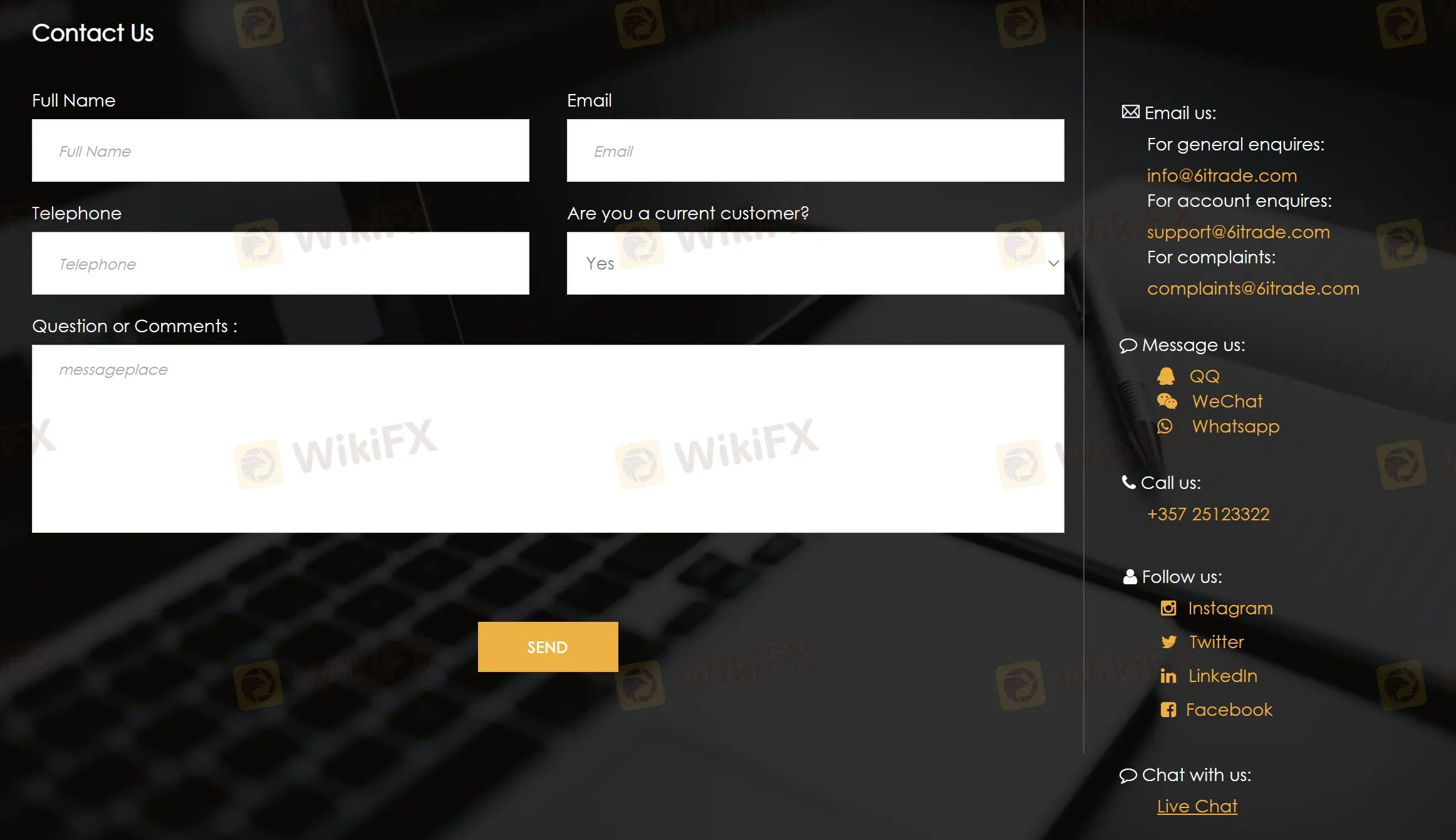 contact details