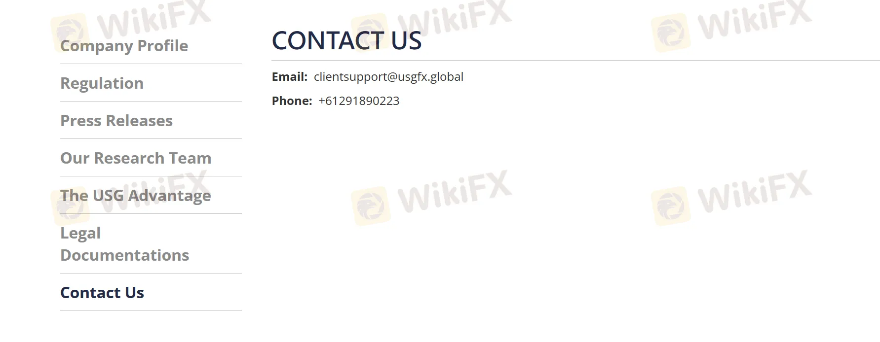 contact details