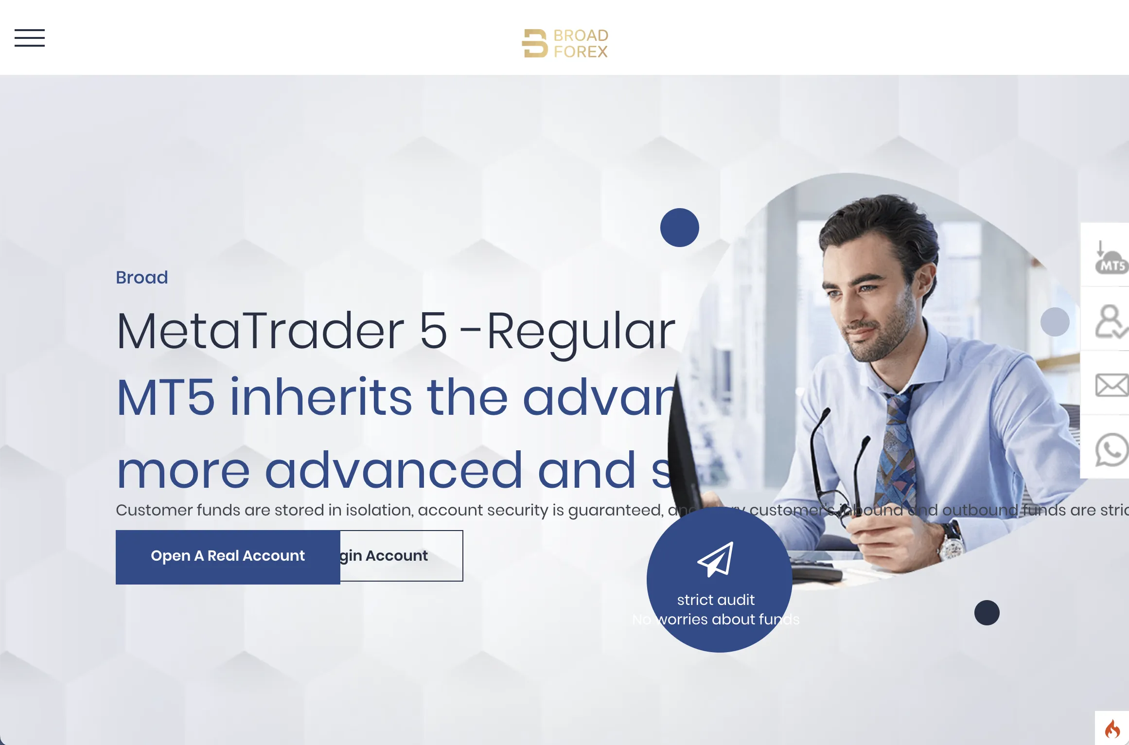 Broad Forex's home page