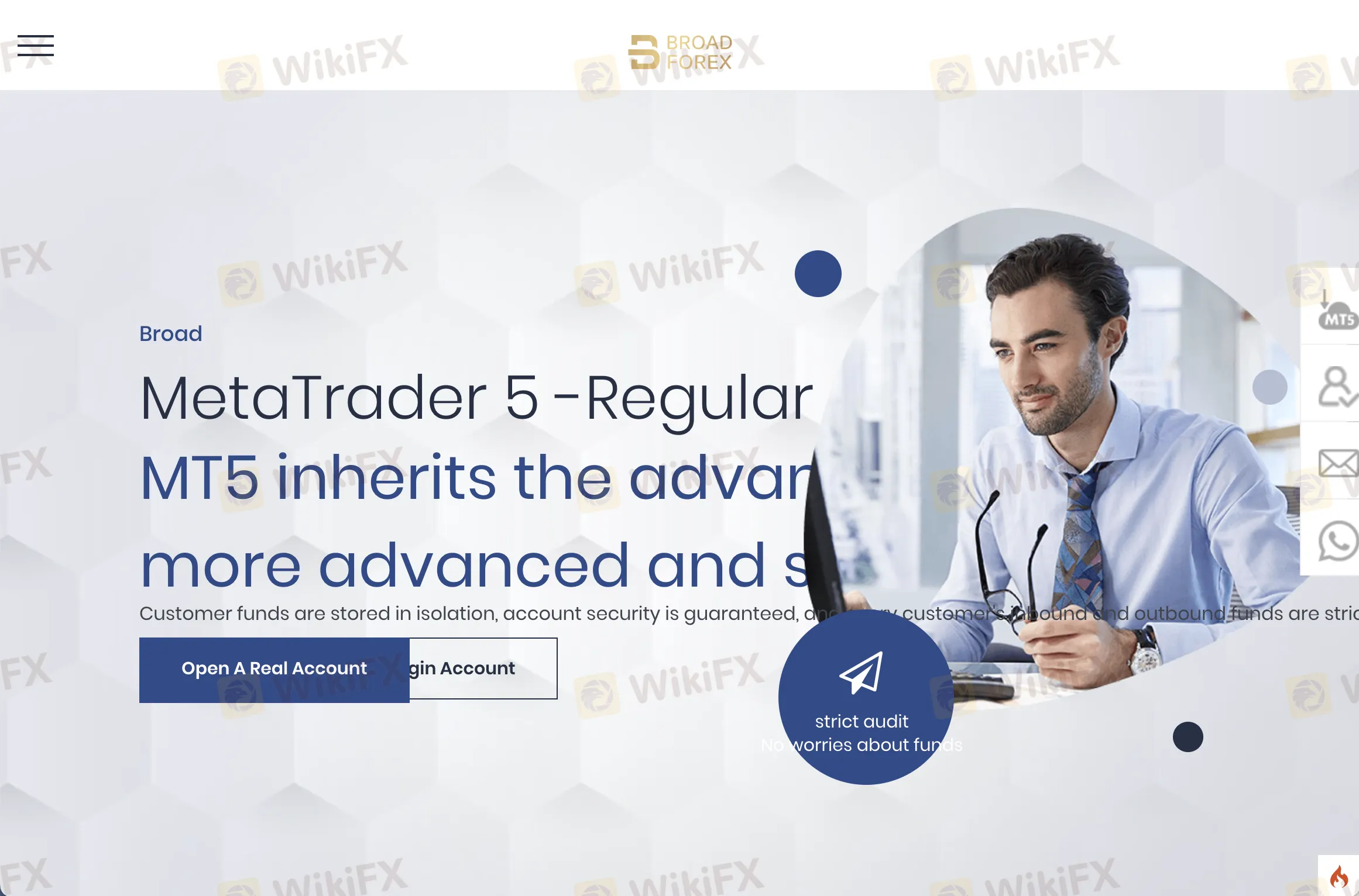 Broad Forex's home page