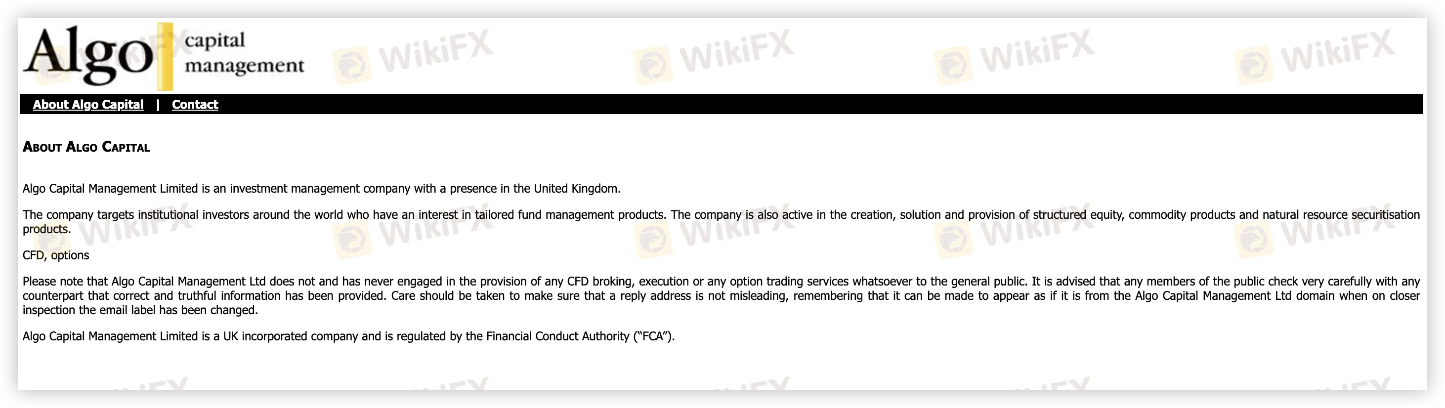 Overview of Algo Capital Overview of Algo Capital