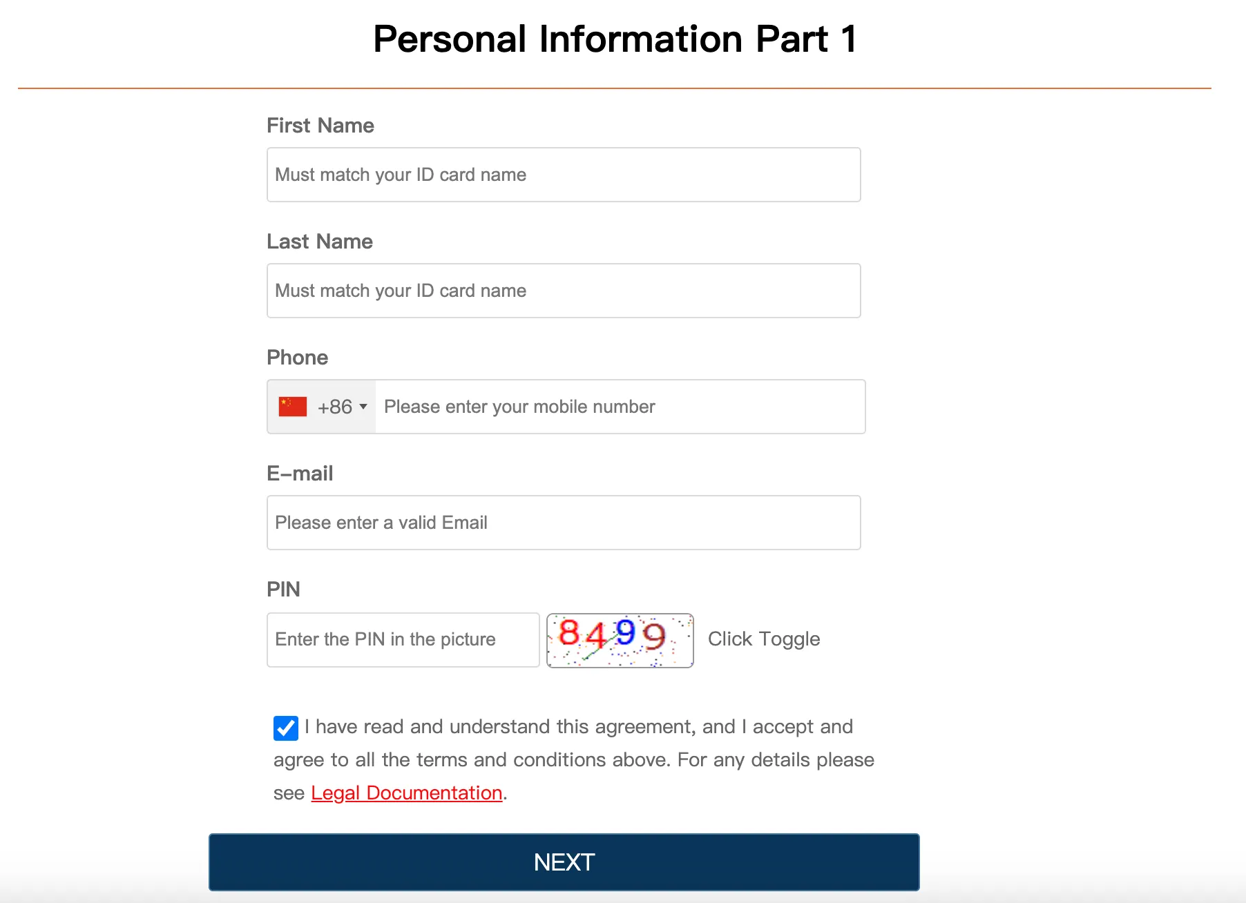 Open an Account Open an Account