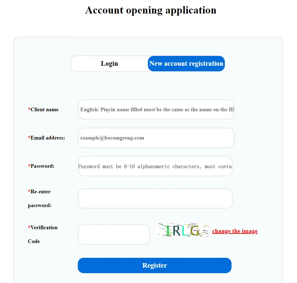 Open an Account Open an Account