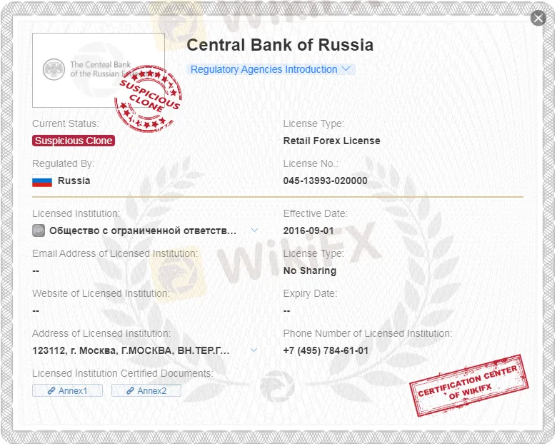 Regulatory Status Regulatory Status