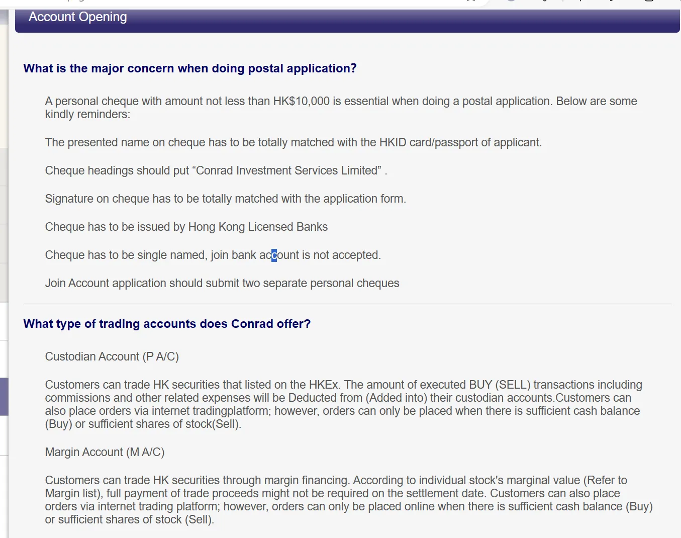 Account details Account details