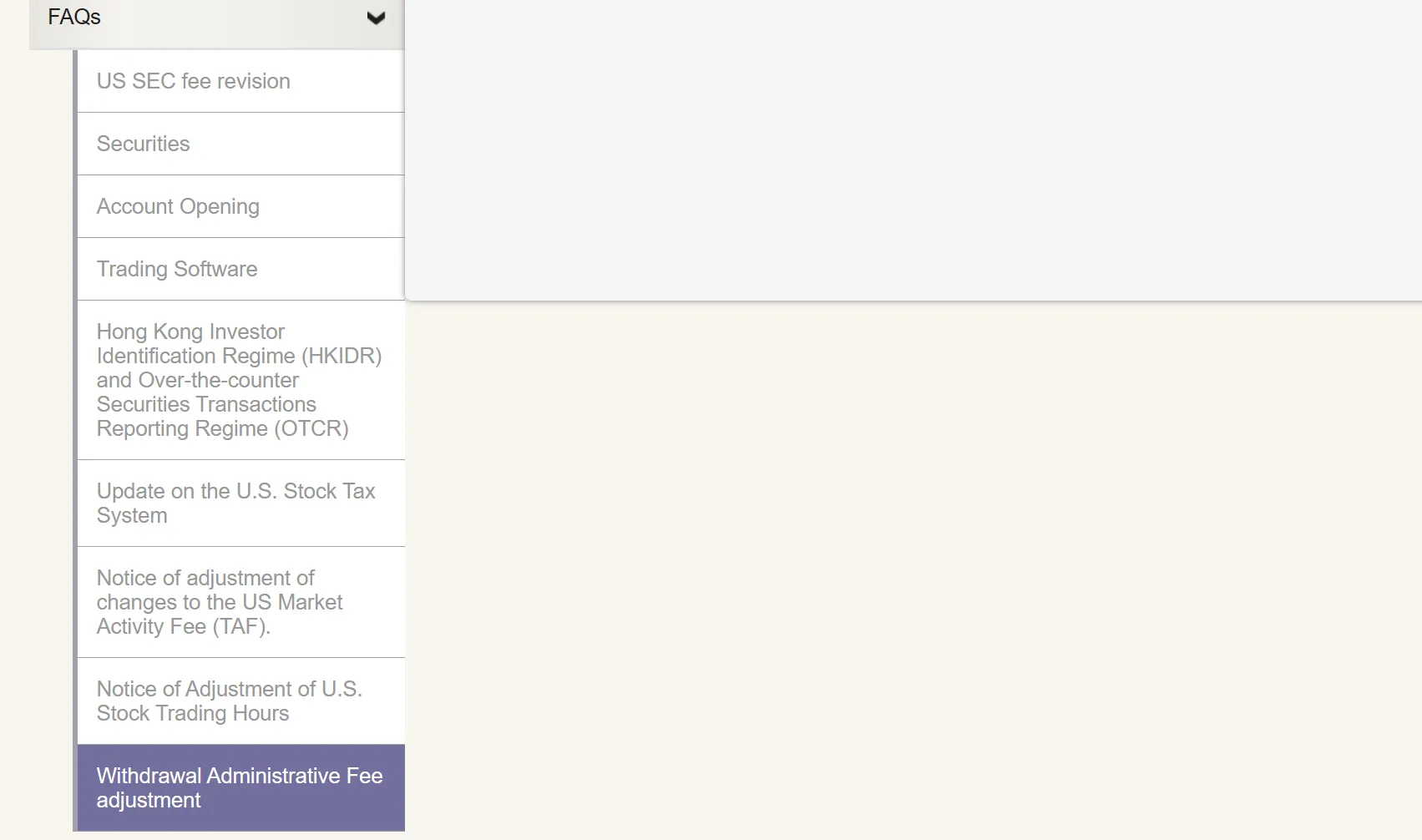 FAQ page FAQ page
