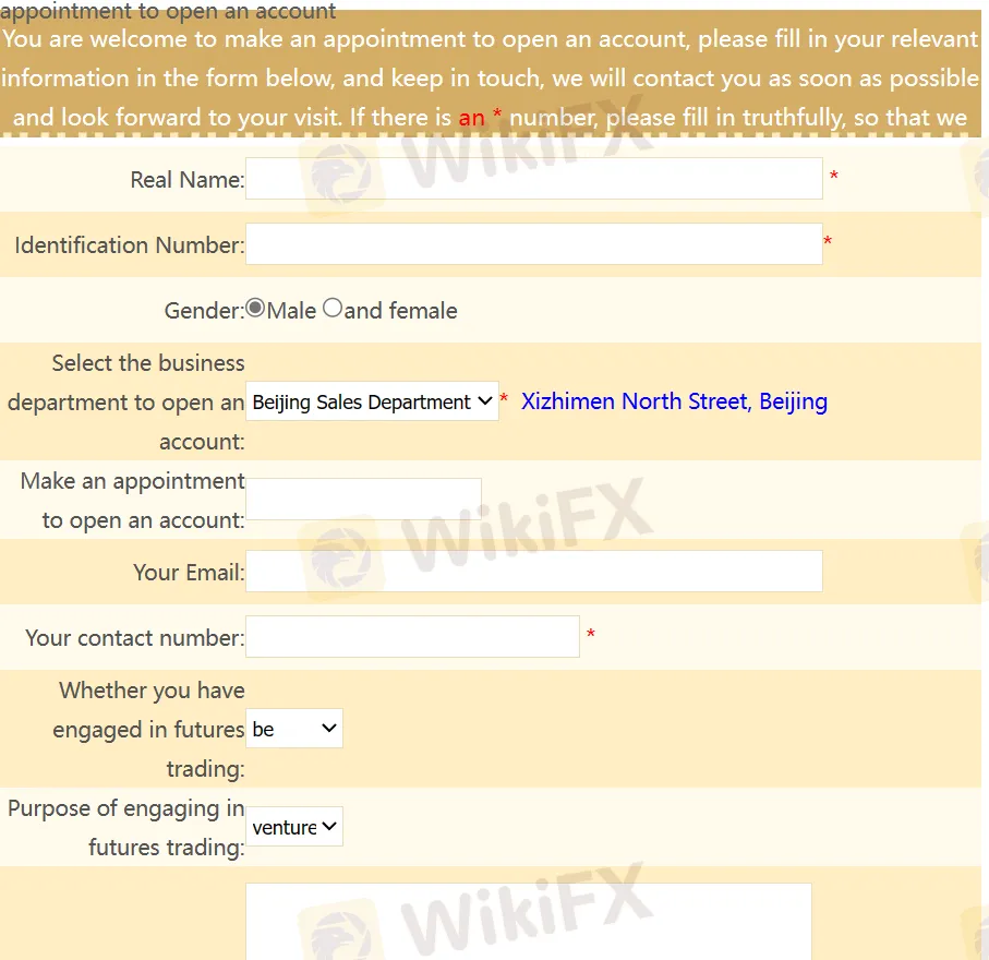 Open an Account Open an Account