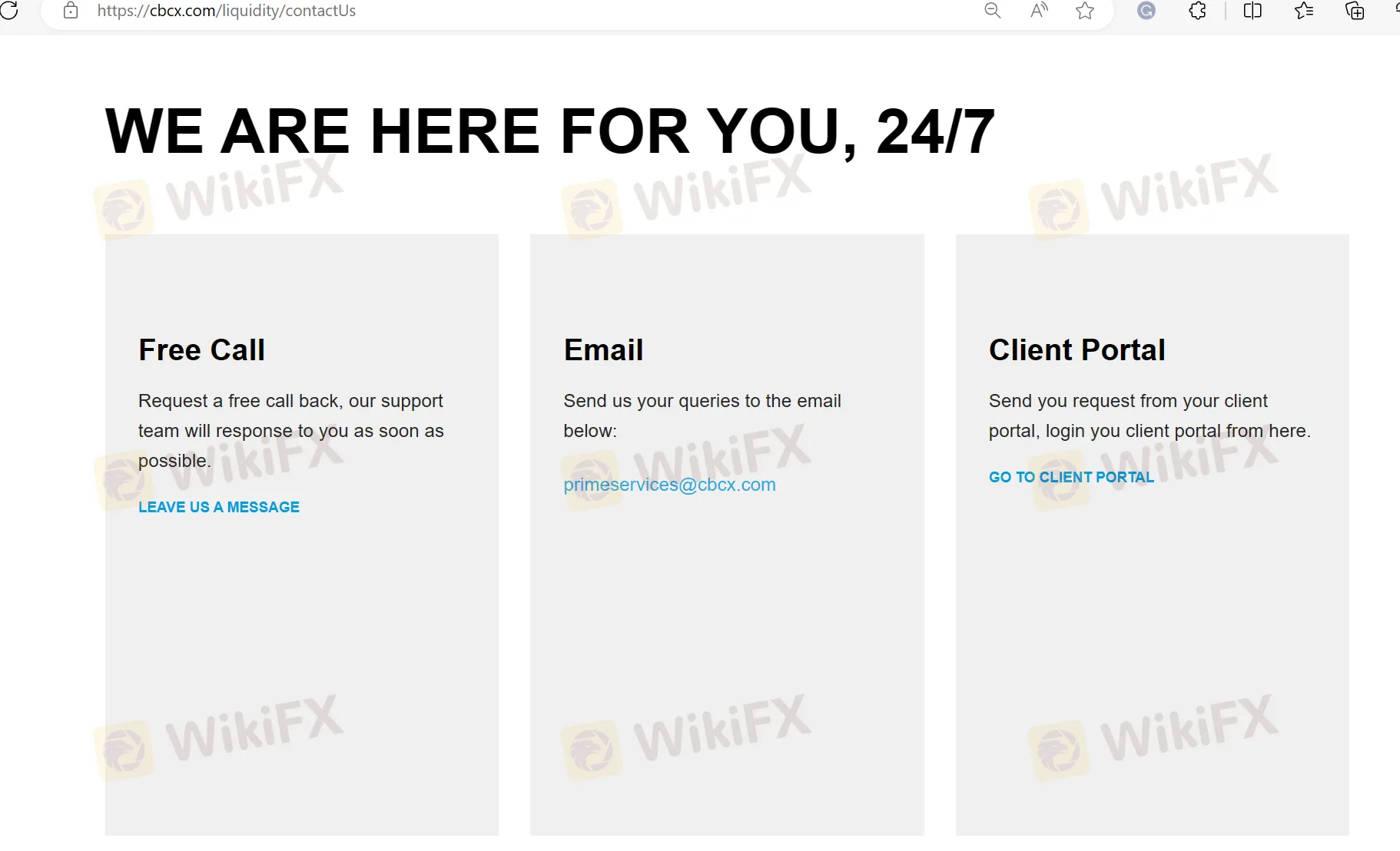 contact details