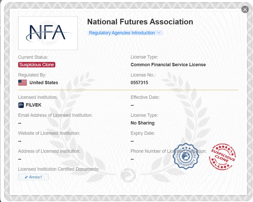 ترخيص NFA المشبوه ترخيص NFA المشبوه