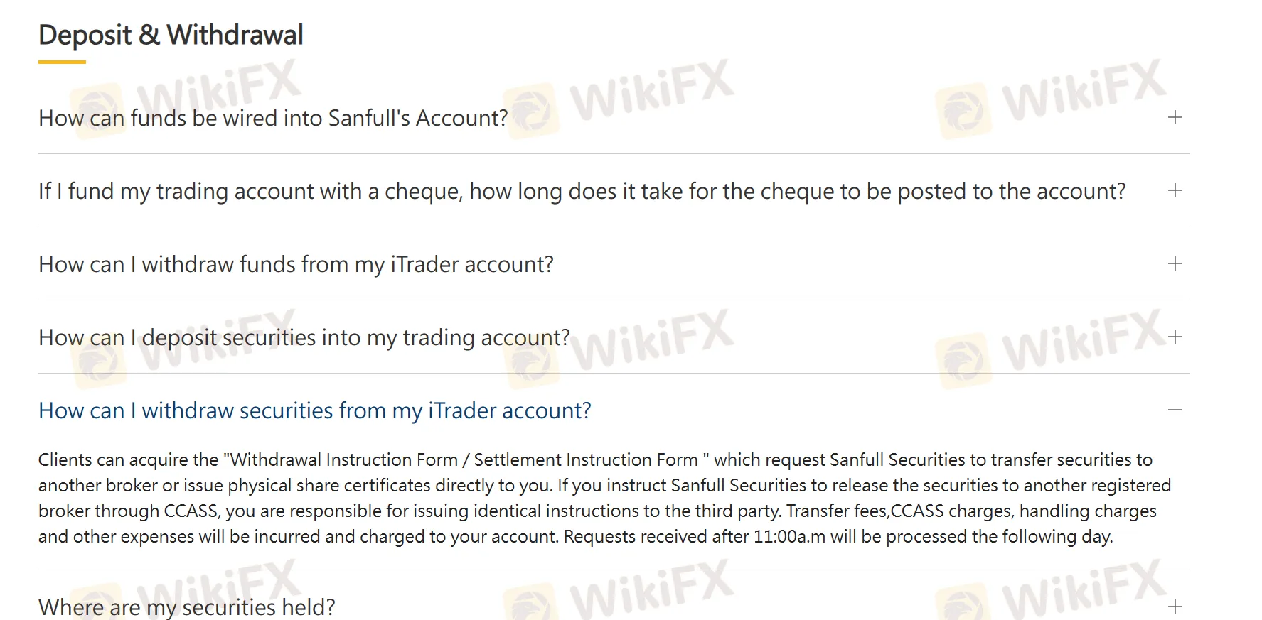 Deposits & Withdrawals FAQ
