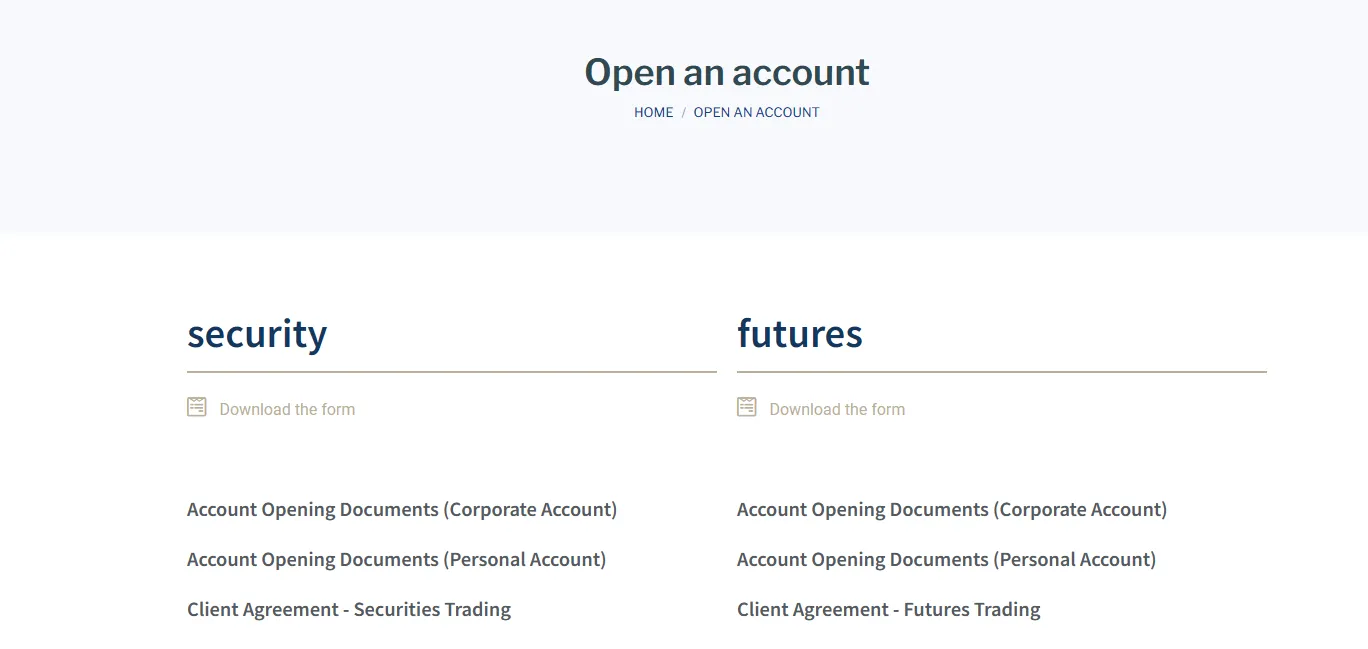Account Opening Account Opening
