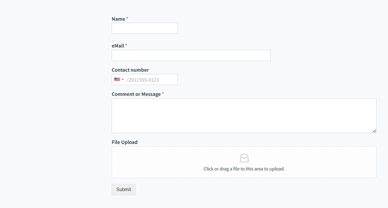Contact Form Contact Form