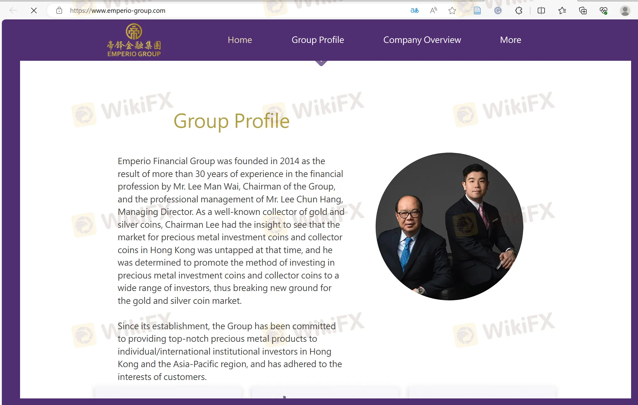 EMPERIO GROUP's home page EMPERIO GROUP's home page
