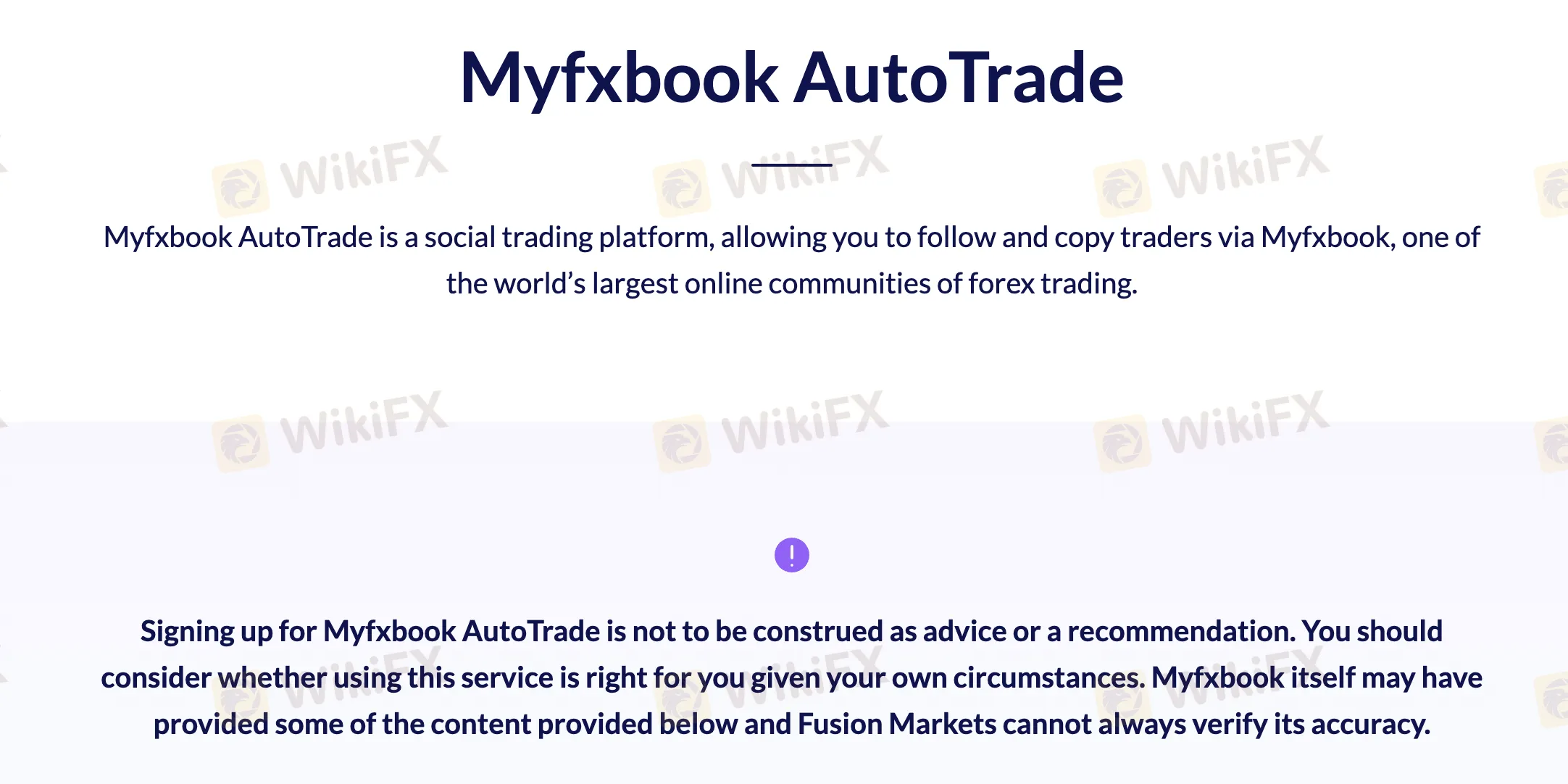 Myfxbook AutoTrade