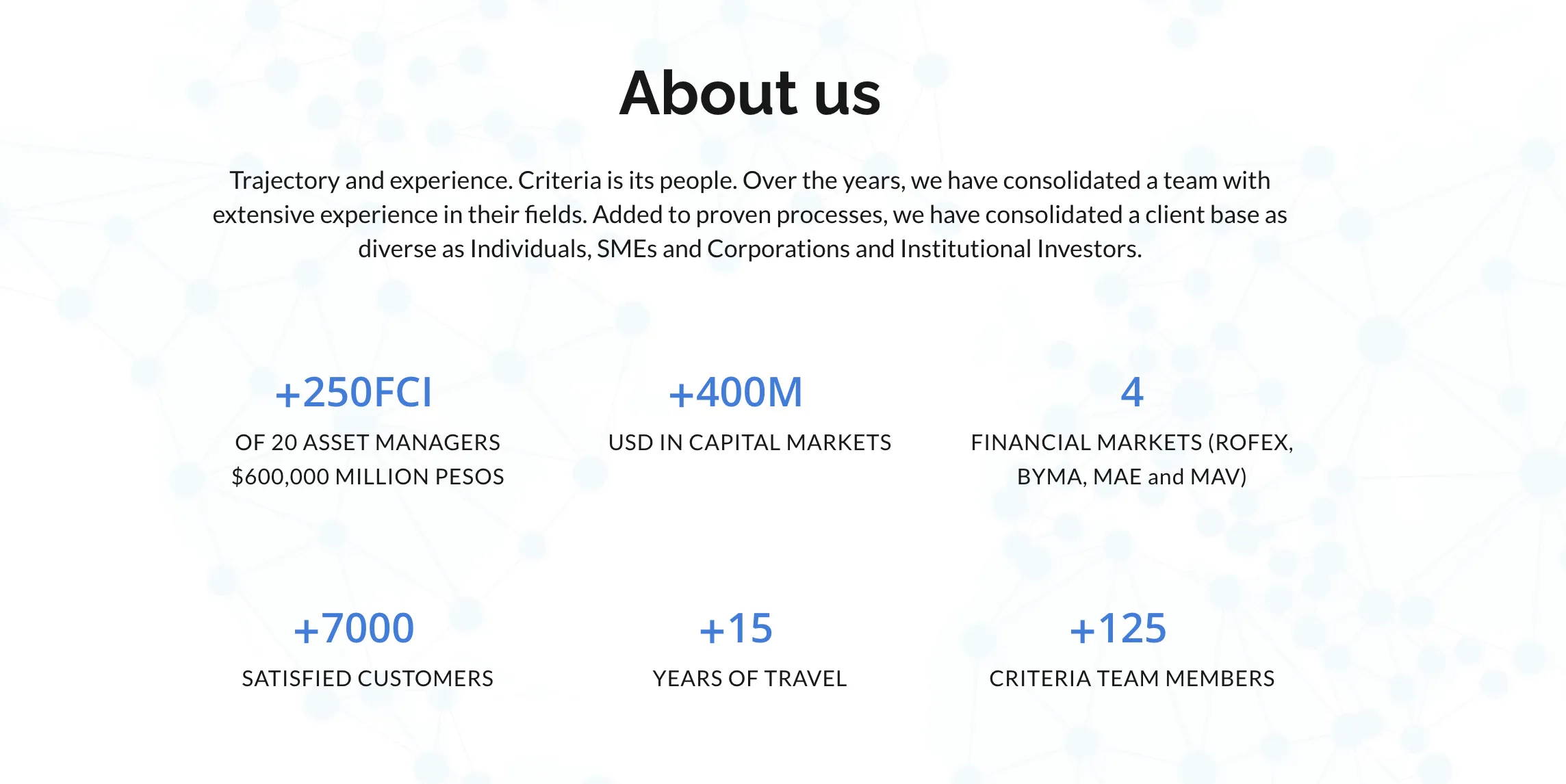 Overview of Criteria