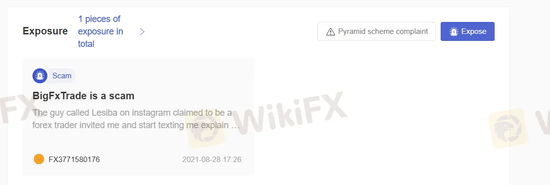 Paparan Pengguna di WikiFX