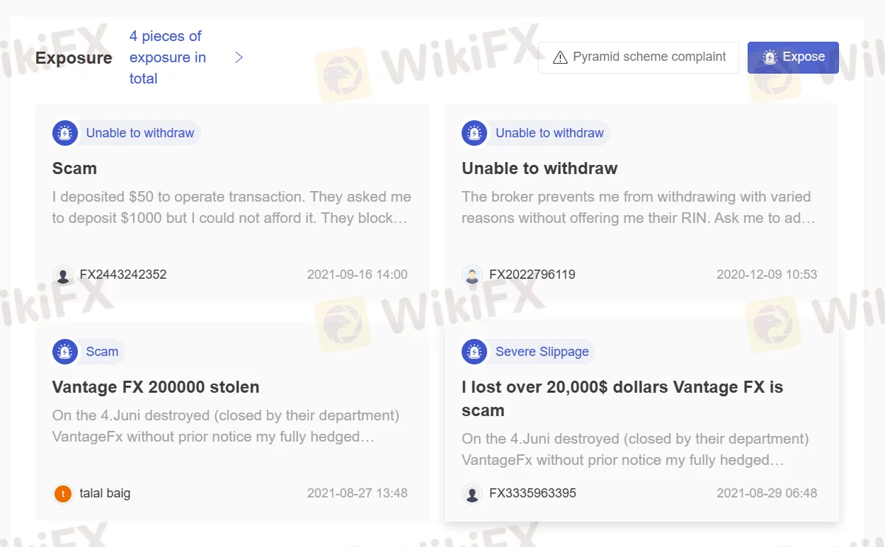 تعرض المستخدم على WikiFX تعرض المستخدم على WikiFX