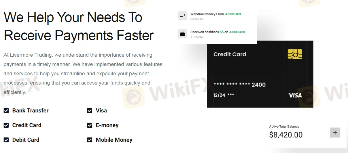 Deposit & Withdrawal Deposit & Withdrawal