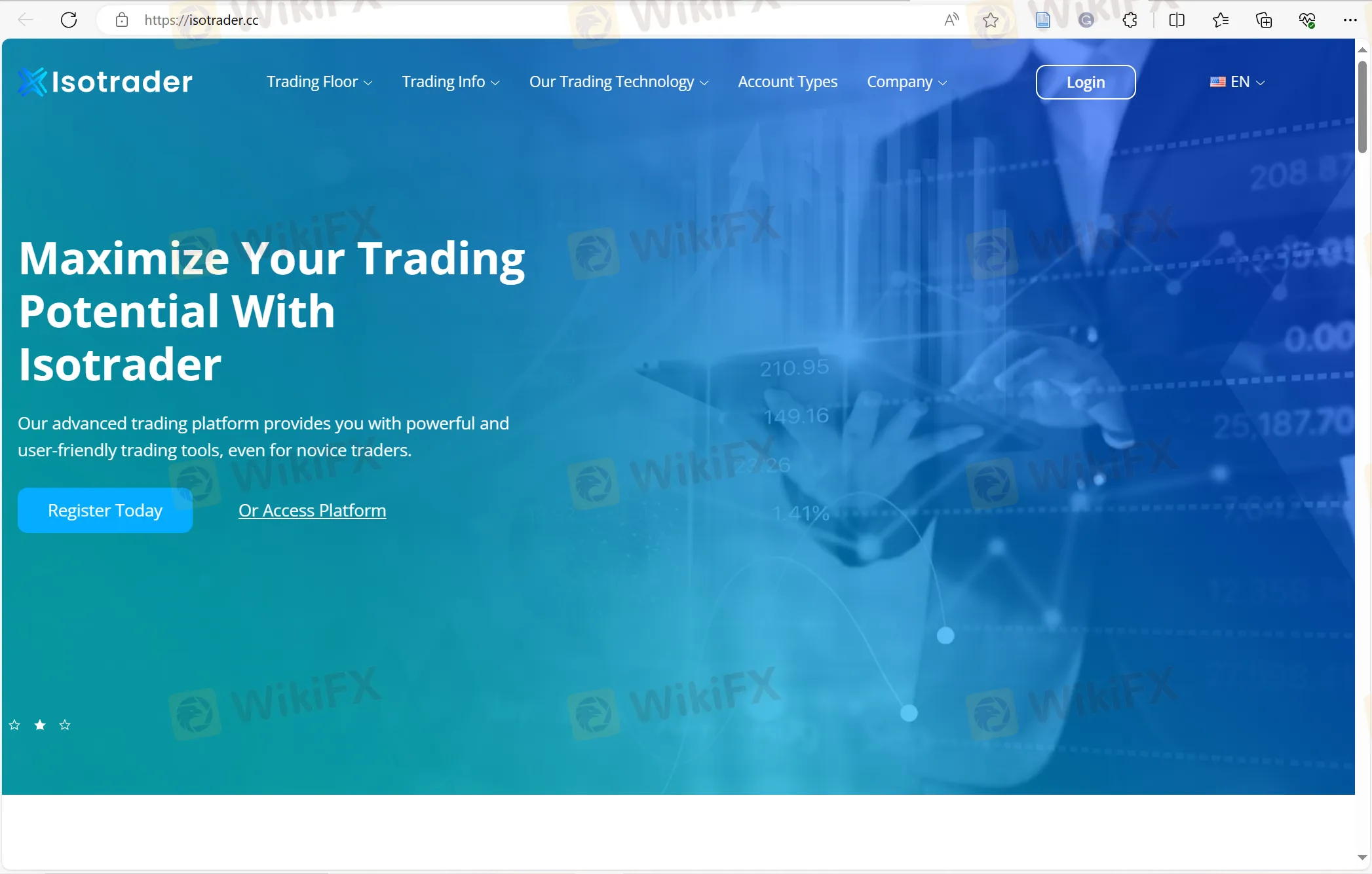 Isotrader's homepage Isotrader's homepage