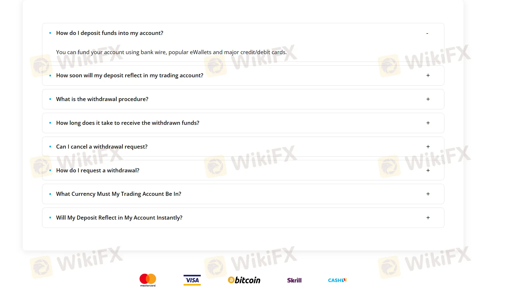 Deposits & Withdrawals Deposits & Withdrawals