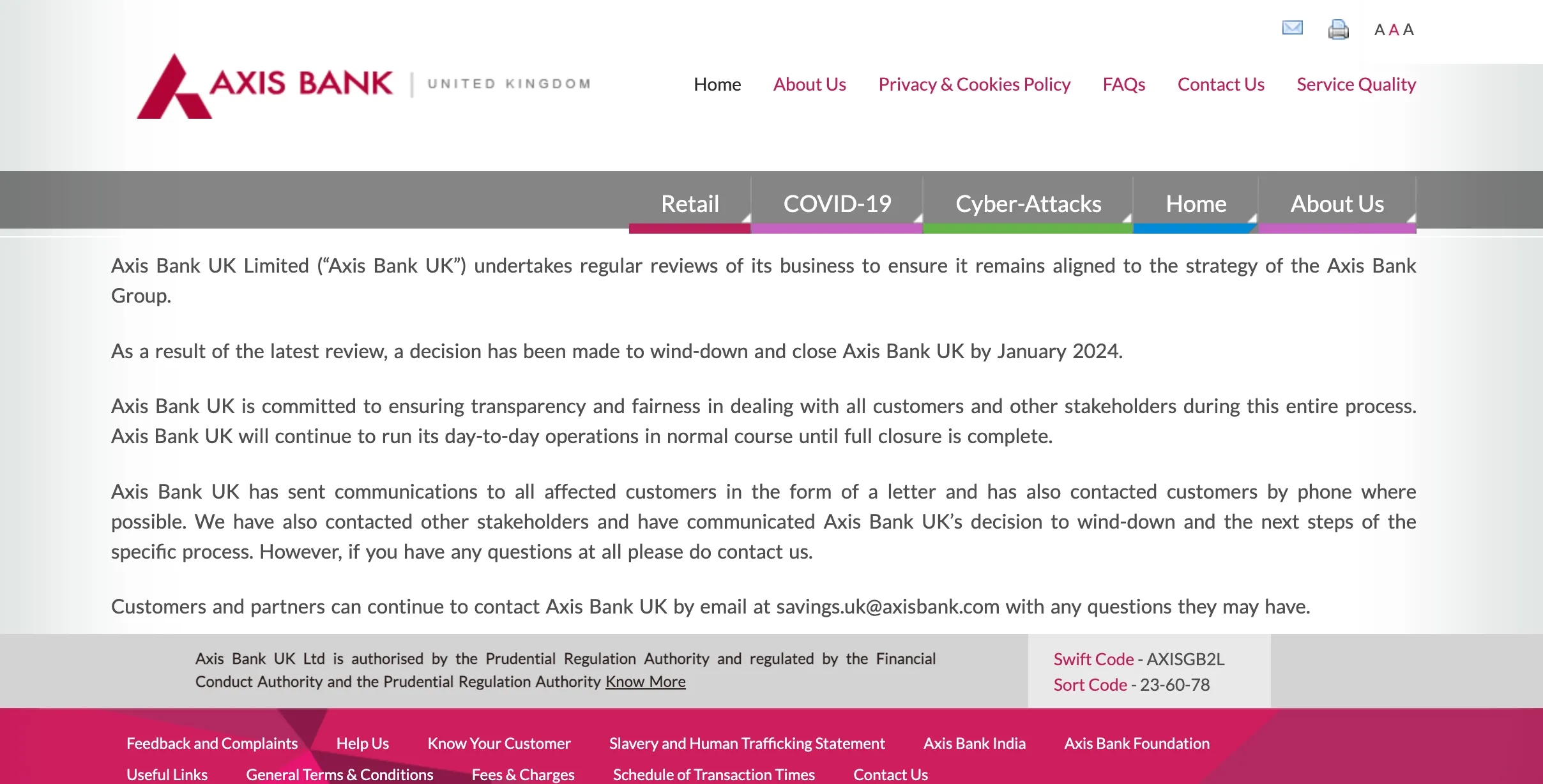 ภาพรวมของ AXIS BANK ภาพรวมของ AXIS BANK