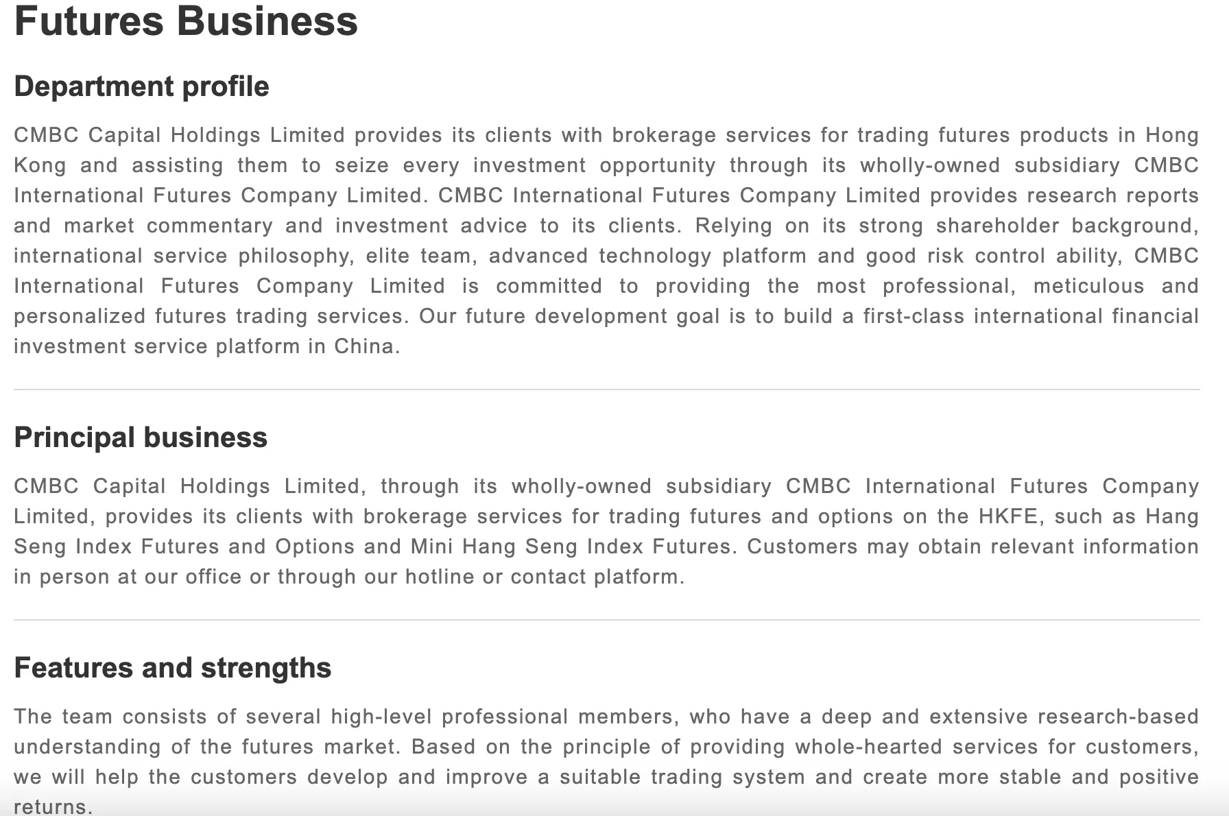Market Instruments