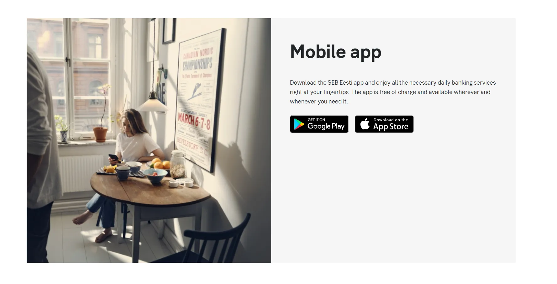 SEB Eesti Mobile App SEB Eesti Mobile App