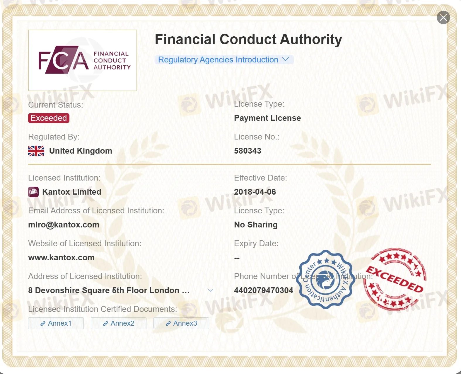 FCA लाइसेंस को पार करना