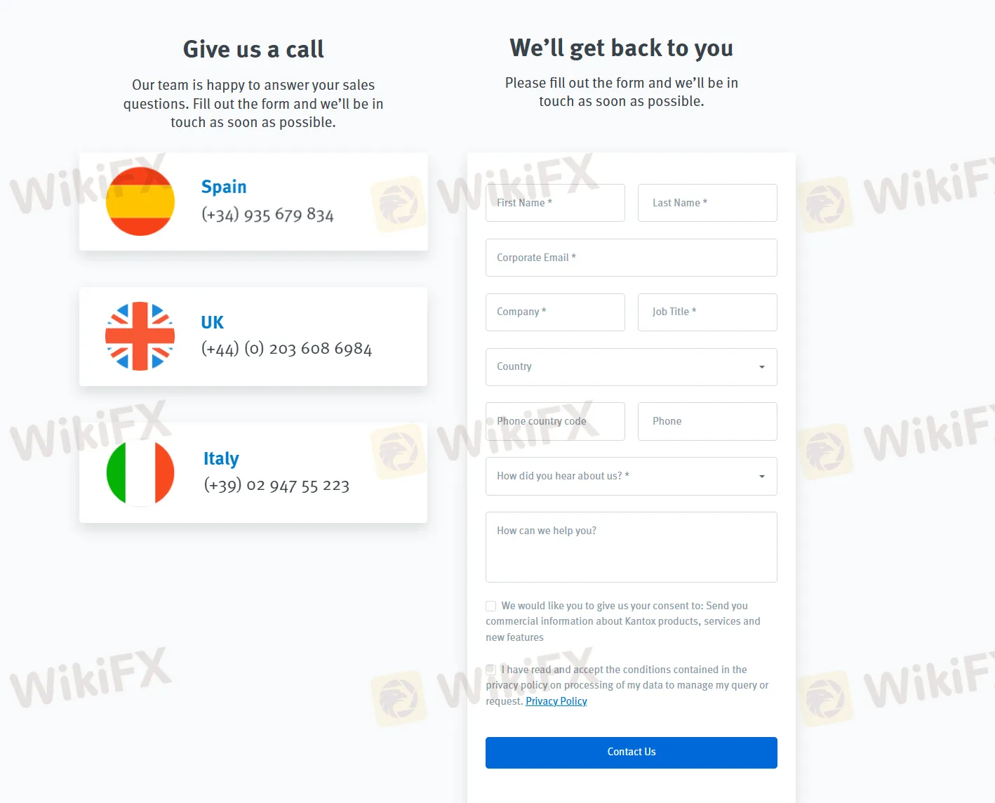 संपर्क विवरण