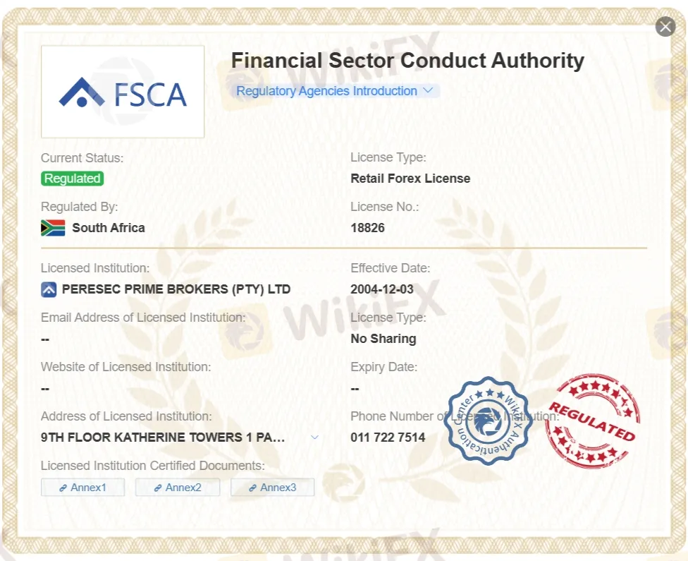 diatur oleh FSCA