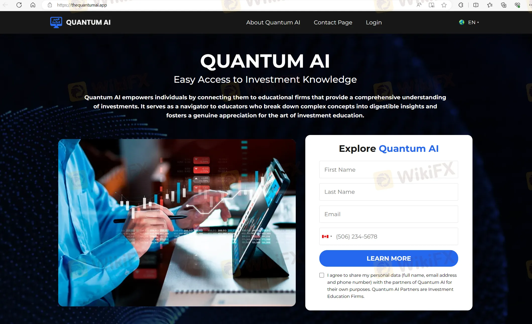 QuantumAIs homepage