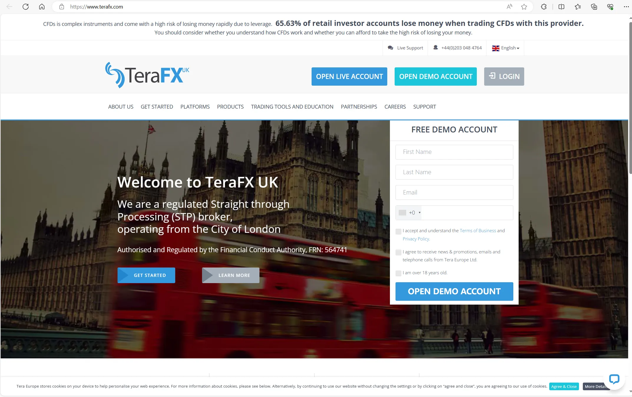 TeraFX ana sayfası TeraFX ana sayfası