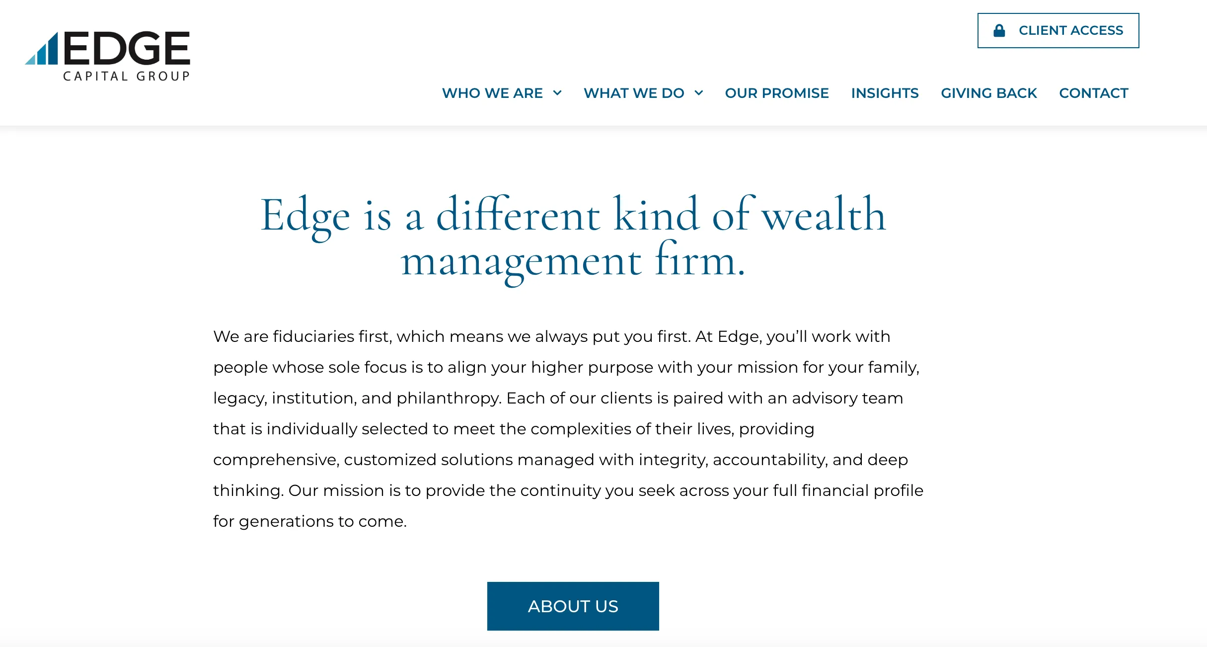 Overview of EDGE CAPITAL