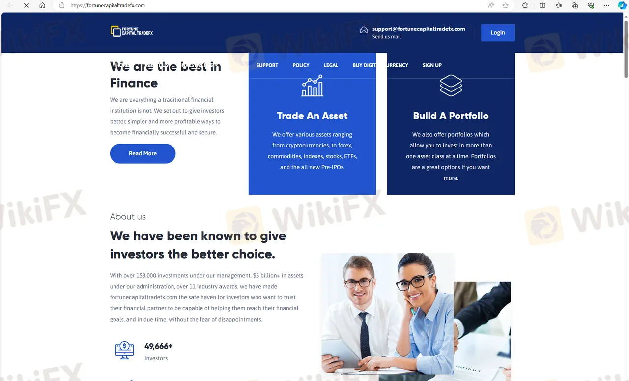 FORTUNE CAPITAL TRADEFX的主页
