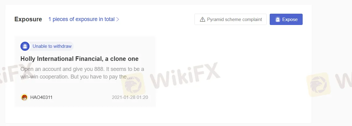User Exposure on WikiFX User Exposure on WikiFX
