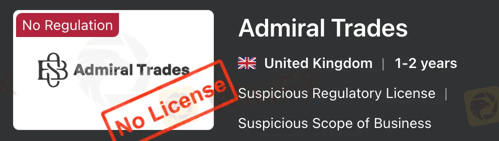 Apakah Admiral Trades Legal?