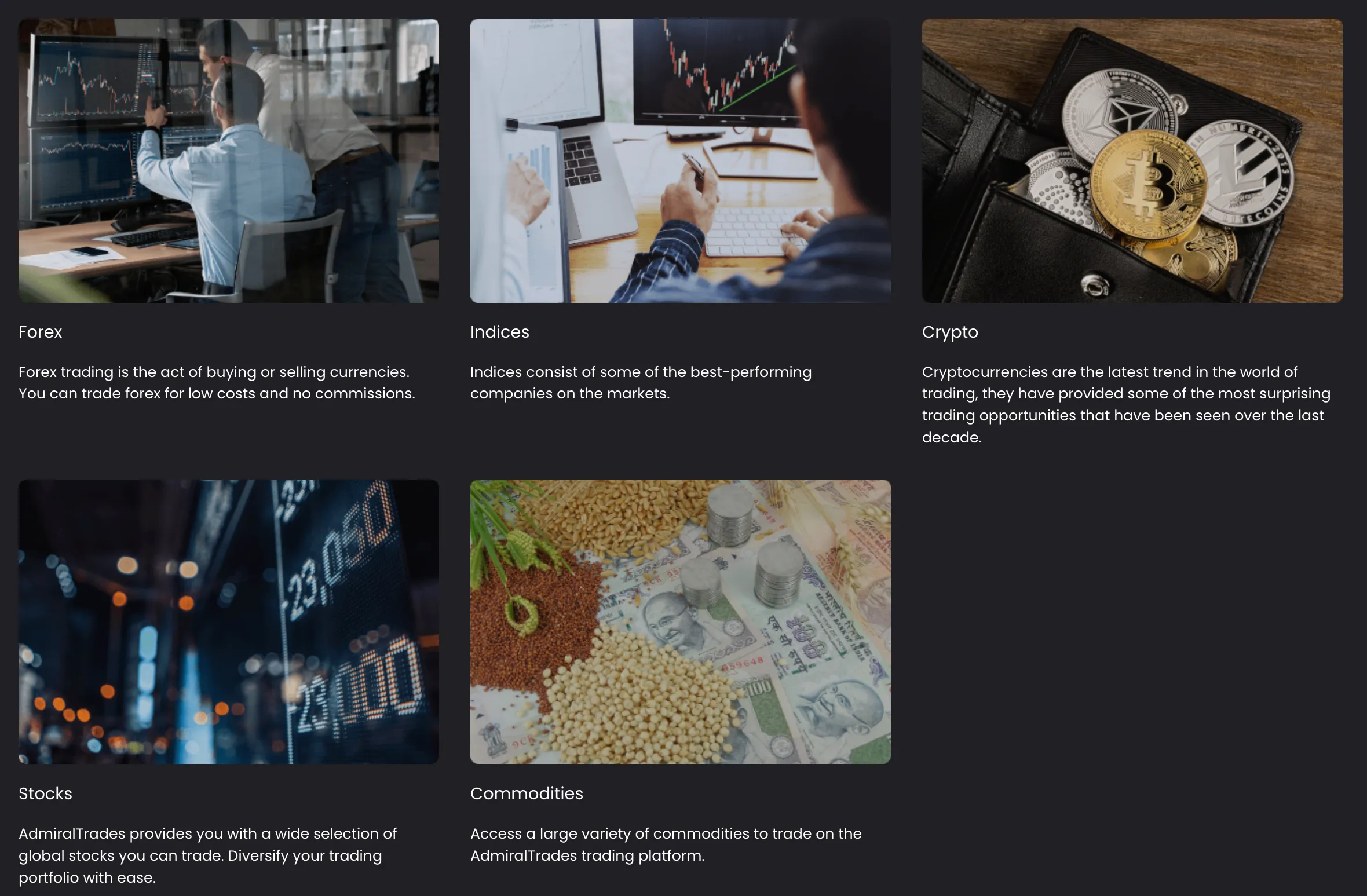 Instrumentos de Negociação Instrumentos de Negociação