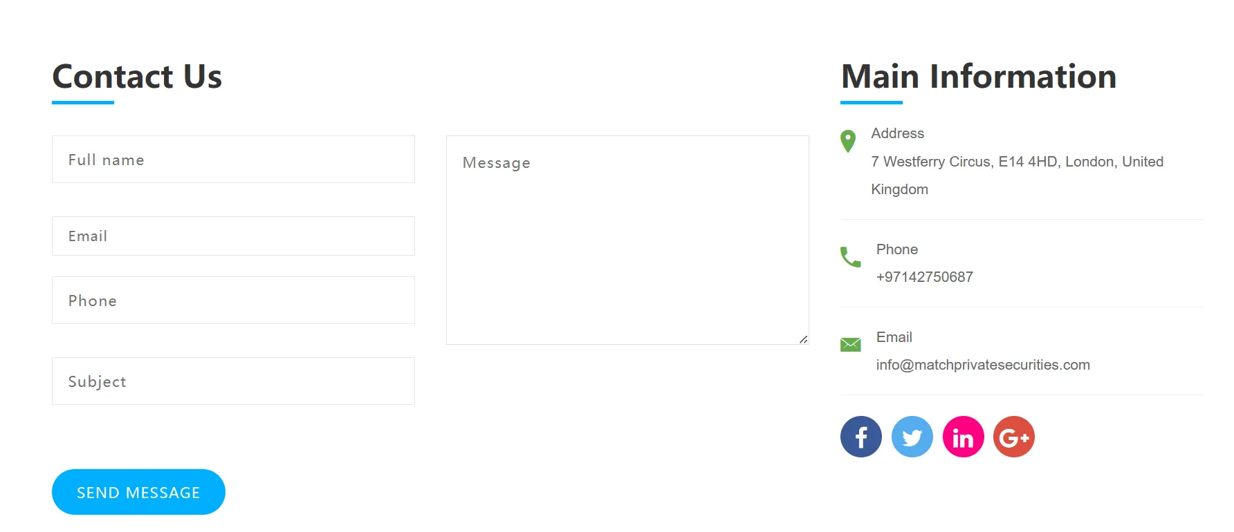 contact details contact details