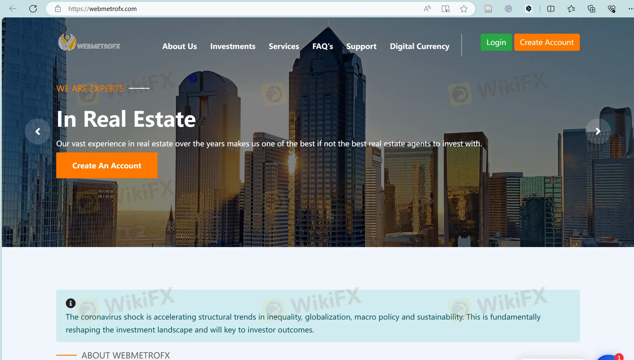 WEBMETROFX의 홈페이지