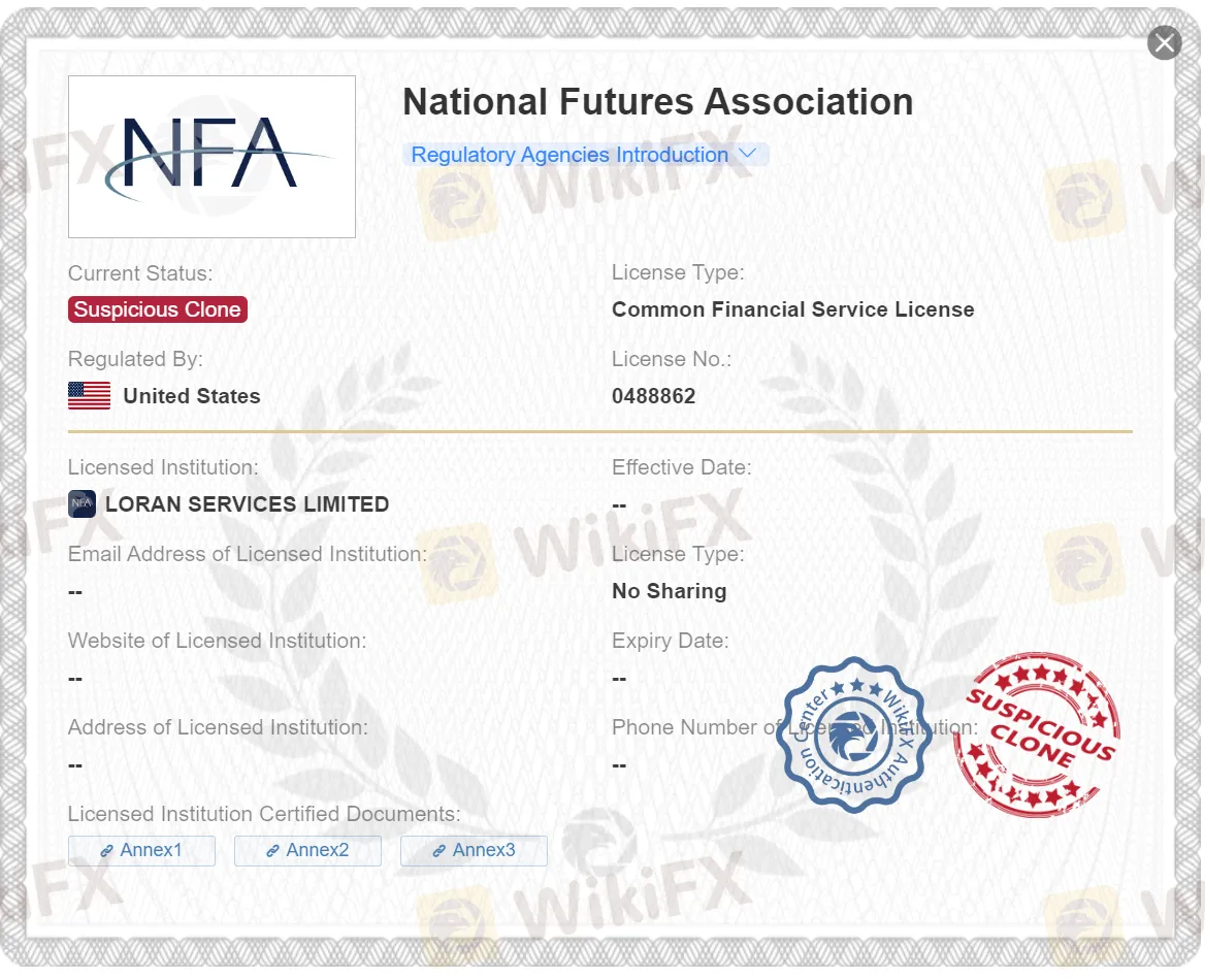 verdächtige Klon-NFA-Lizenz