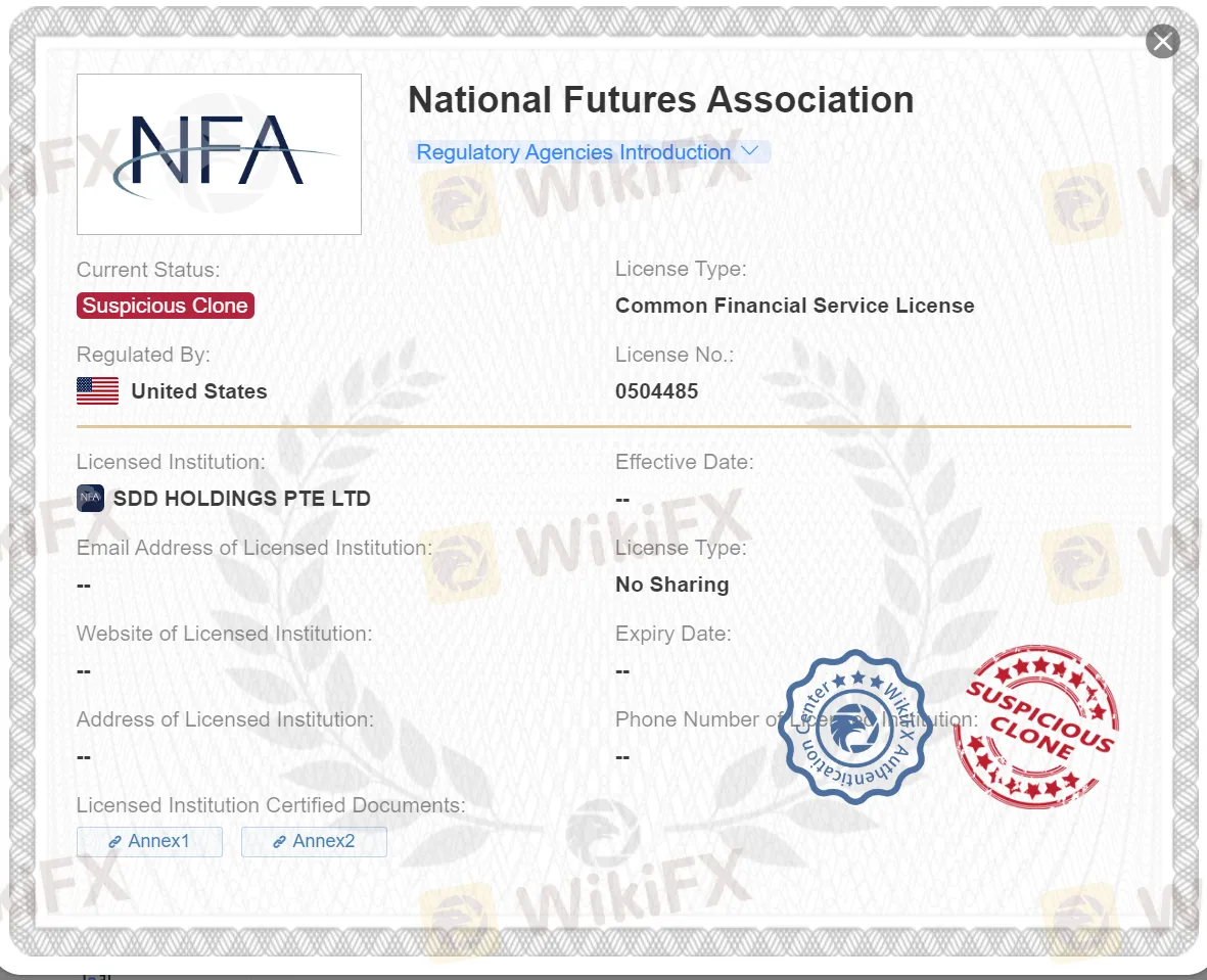 संदिग्ध क्लोन NFA लाइसेंस संदिग्ध क्लोन NFA लाइसेंस