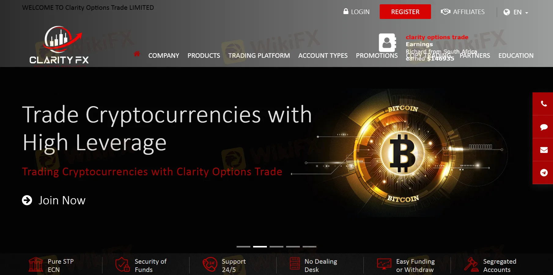 Click on the Open Account“ button